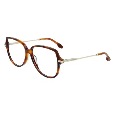 Victoria Beckham Brown Acetate Glasses (frames) In Brown