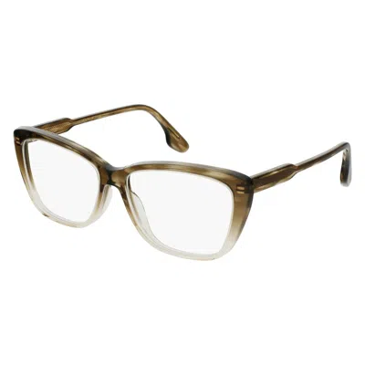 Victoria Beckham Gray Acetate Glasses (frames) In Brown