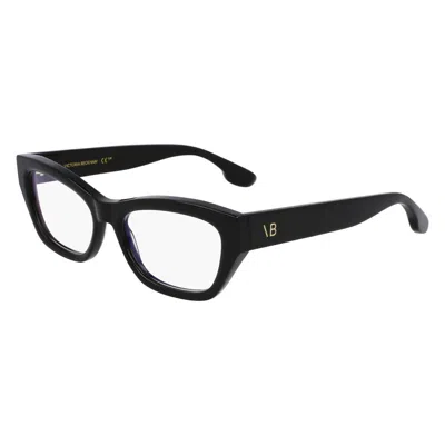 Victoria Beckham Black Acetate Glasses (frames) In Brown