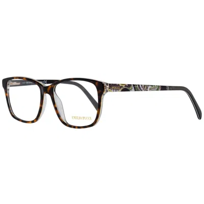 Pucci Emilio  Brown Plastic Glasses Women's (frames) In Brown