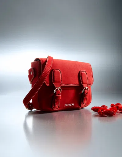Ferrari Mini Nubuck Messenger Bag