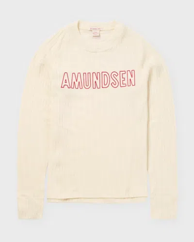 Amundsen Sweater Hero's Hide Crew Neck In Neutral
