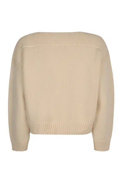 Celine Cashmere Sweater In Green