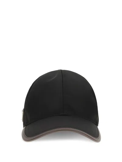 Prada Speedrock Baseball Cap In Re-nylon In Black