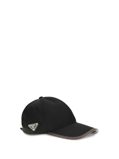 Prada Speedrock Baseball Cap In Re-nylon In Black