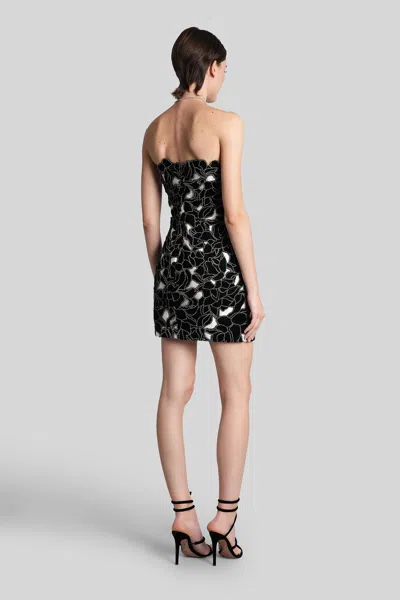 Costarellos Floral Strapless Mini Dress In Black