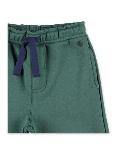 Petit Bateau Kids Cotton Jogging Trousers In Green