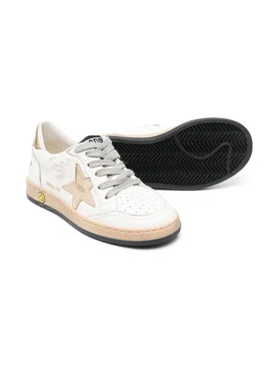 Golden Goose Kids Sneakers In White