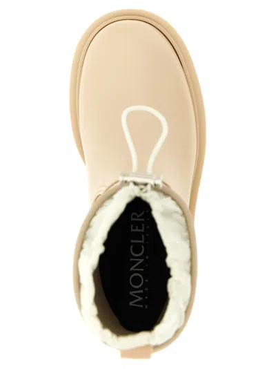 Moncler Kickstream Drawstring Logo-patch Rain Boots In Neutral