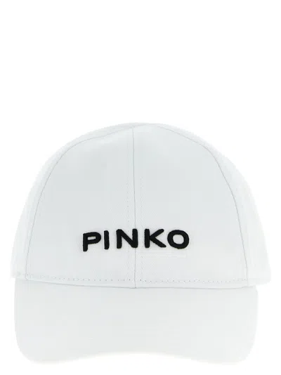 Pinko Embroidered-logo Baseball Cap In White