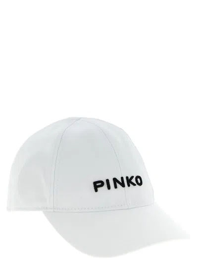 Pinko Embroidered-logo Baseball Cap In White