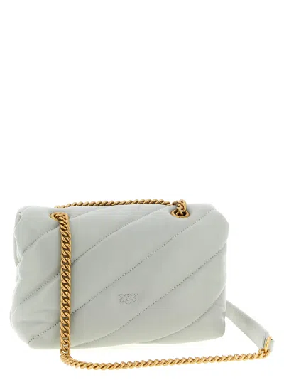 Pinko Mini Love Puff Crossbody Bag In Gray