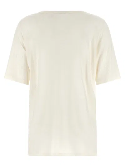 Stella Mccartney Beads Embroidery T-shirt White In Neutral