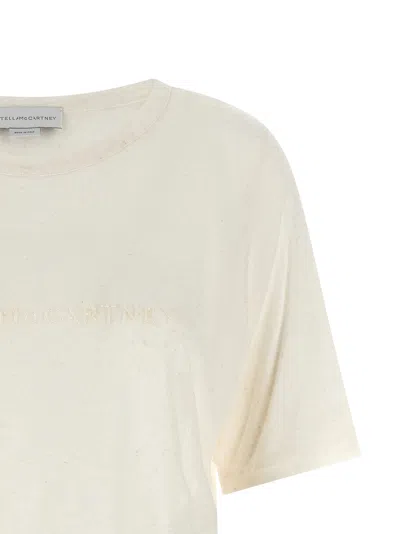 Stella Mccartney Beads Embroidery T-shirt White In Neutral