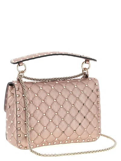 Valentino Garavani Rockstud Spike Shoulder Bag In Pink