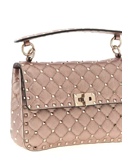Valentino Garavani Rockstud Spike Shoulder Bag In Pink