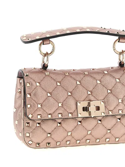 Valentino Garavani Rockstud Spike Shoulder Bag In Pink