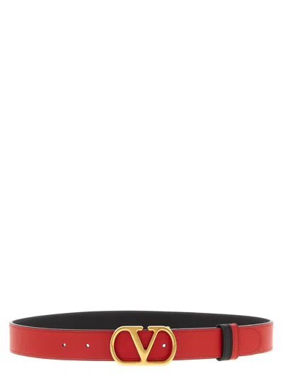 Valentino Garavani Reversible Belt Belts Multicolor In Black