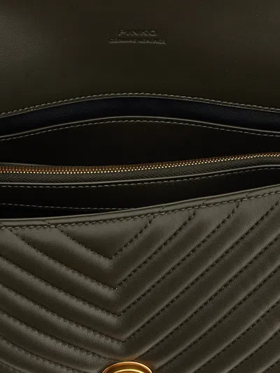 Pinko Classic Love Bag Puff Handbag In Green