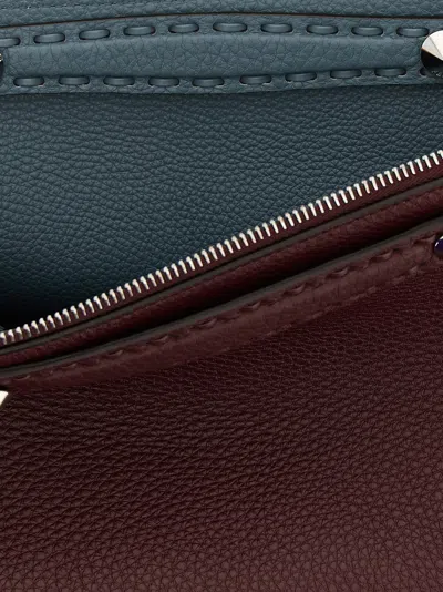 Fendi Women Burgundy By The Way Selleria Medium Reversible Handbag In Burgundy