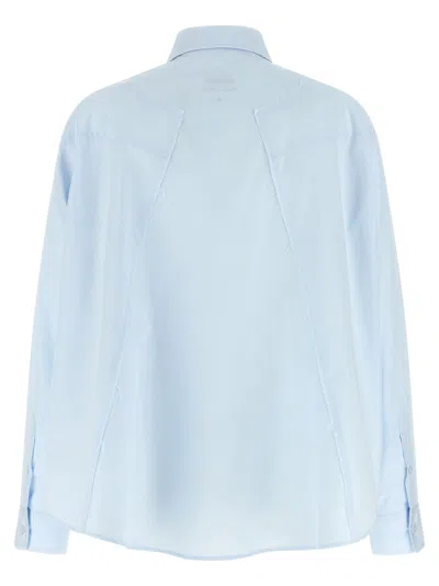 Mm6 Maison Margiela Poplin Shirt Shirt And Blouse Light Blue In Blue