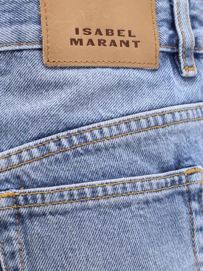 Isabel Marant Eneidala Mini Denim Shorts In Blue