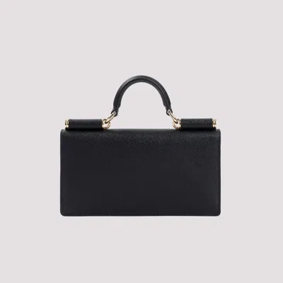 Dolce & Gabbana Dauphine Phone Handbag In Black