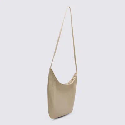 The Row Sand Leather N/s Izzy Crossbody Bag In Neutral