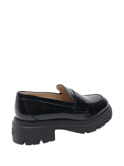 Stuart Weitzman Hudson Lite Loafers In Black