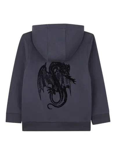 Givenchy Kids Hoodie In Gray
