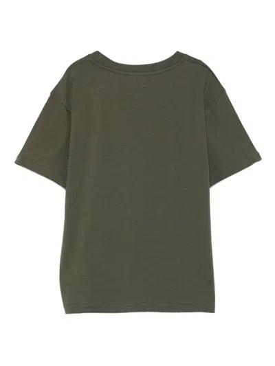 Balmain Kids Logo T-shirt In Green
