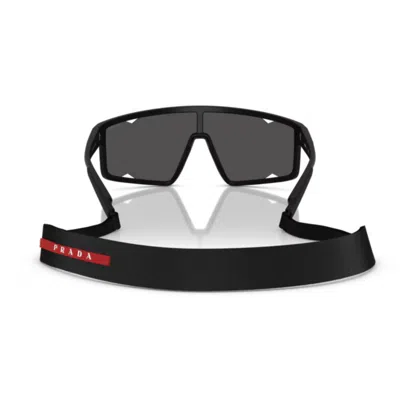 Prada Linea Rossa Man Sunglass Ps A03s In Black