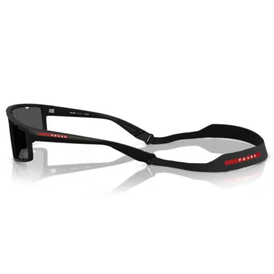 Prada Linea Rossa Man Sunglass Ps A03s In Black