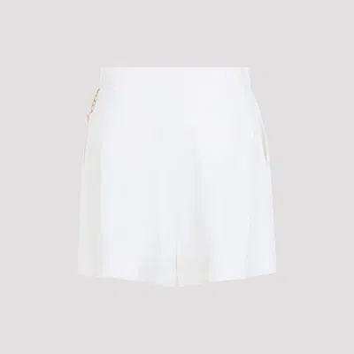 Elisabetta Franchi Tailored Shorts With Metallic-chain In White