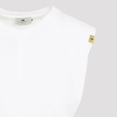 Elisabetta Franchi Tshirt With Knot In White