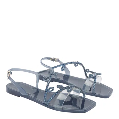Menghi Rubber Sandals In Blue