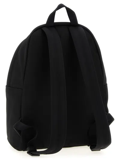 Moncler Pierrick Nylon Backpack Large Front Pocket In Black