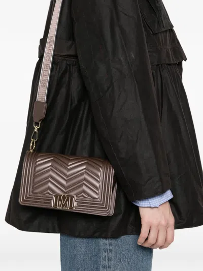 Marc Ellis Small Flat Wave Cross Body Bag In Brown