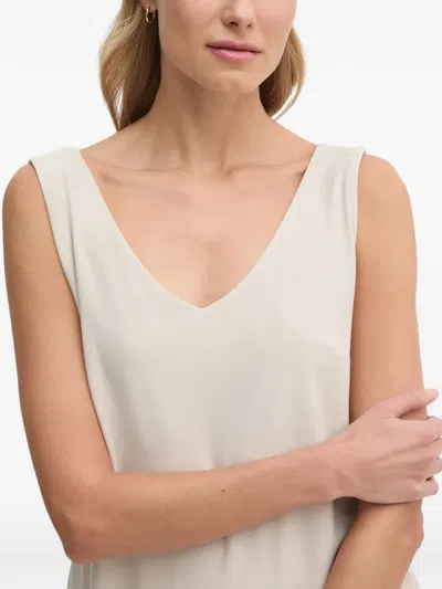 Joseph Ribkoff V-neck Tank Top In Neutral