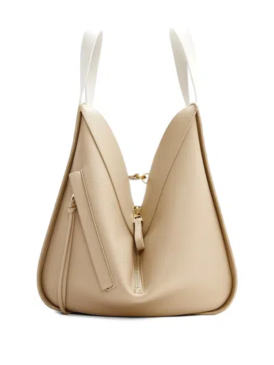 Loewe Hammock Two-tone Zip Tote Bag In Neutral