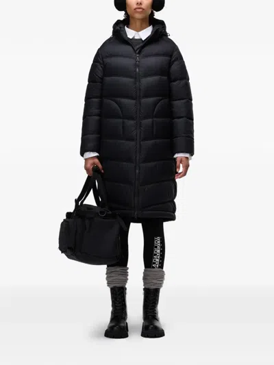 Napapijri Hooded Puffer Coat In Black