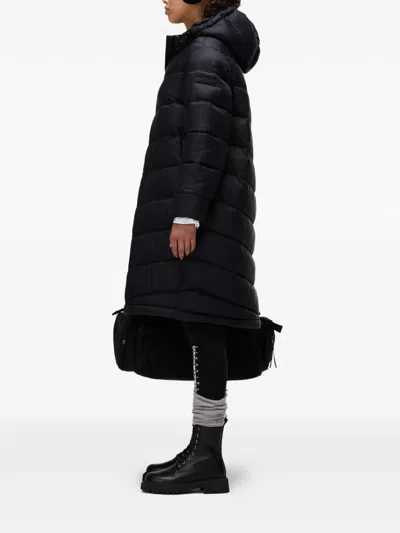 Napapijri Hooded Puffer Coat In Black
