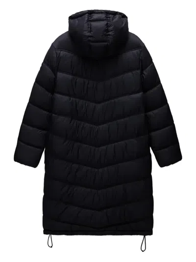 Napapijri Hooded Puffer Coat In Black