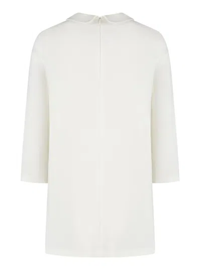 Il Gufo Bow-appliqué Dress In White