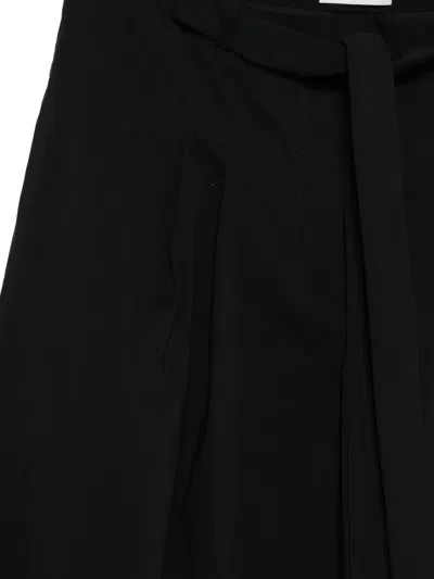St Agni Tie-waist Trousers In Black