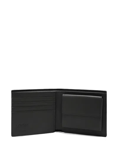 Loewe Bi-fold Leather Wallet In Black