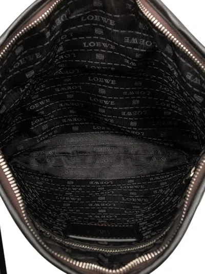 Pre-owned Loewe 2010-2025 Anagram Leather Crossbody Bag In Brown