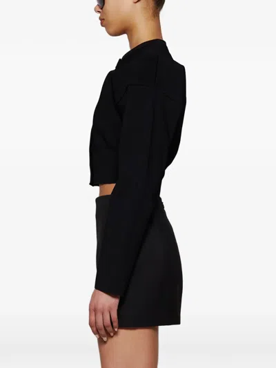 Wardrobe.nyc Matte Cardigan In Black
