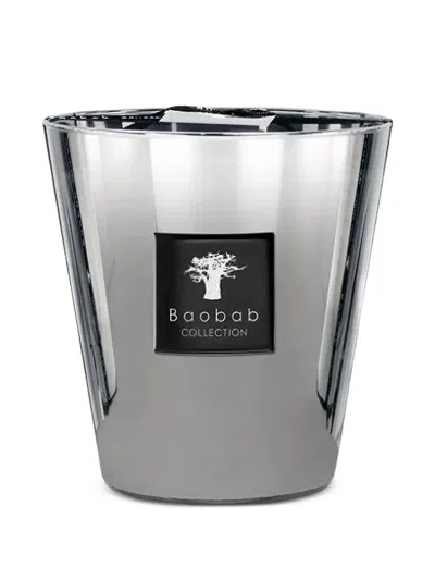Baobab Logo Candle In Silver