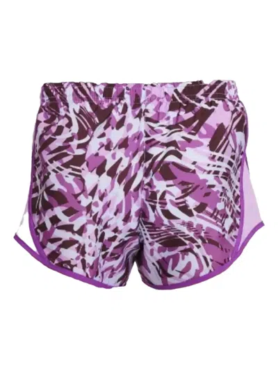 Nike Tempo Printed Running Shorts In Purple